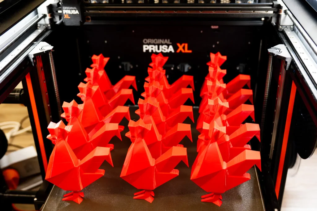 Série d’impressions 3D du coq pour la French Tech