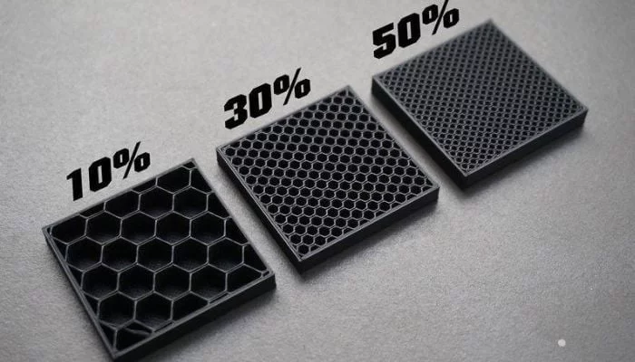 Le taux du remplissage impression 3D