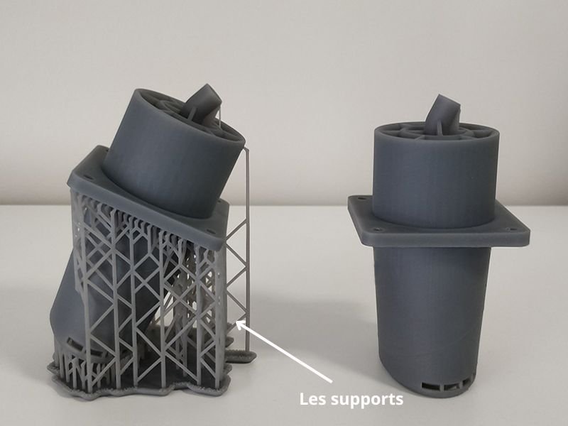 les supports en impression 3D