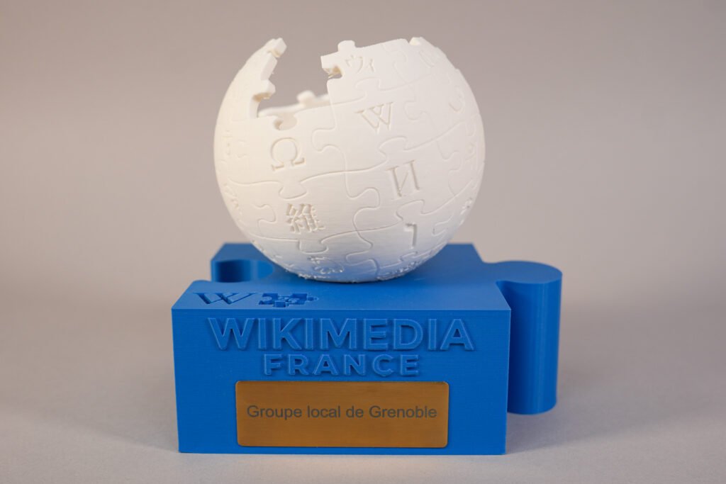 trophée wikipedia france impression 3d groupe local de Grenoble