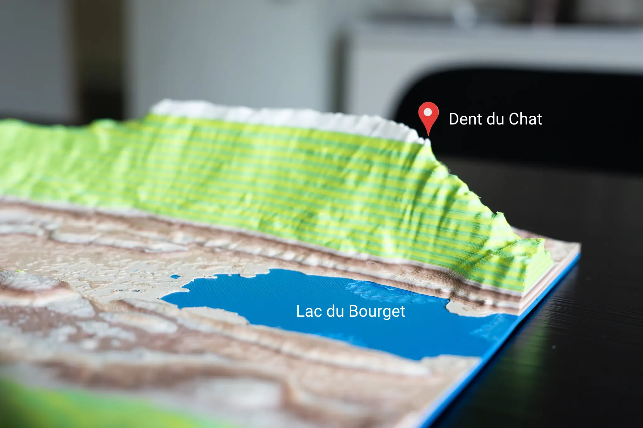 Carte topographique dent du chat