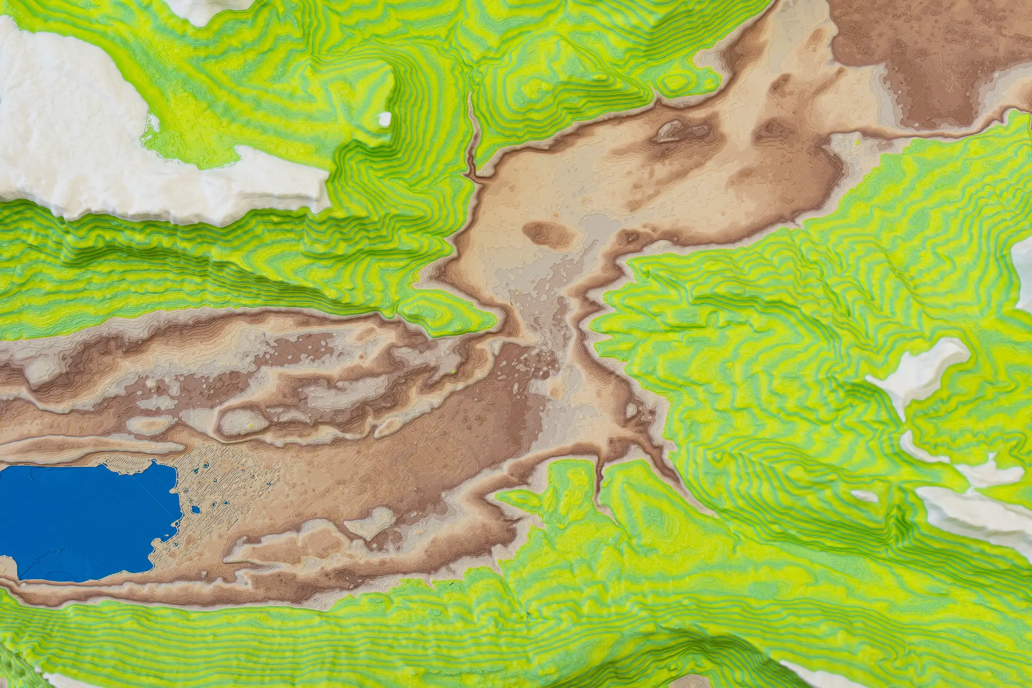 Maquette du bassin Chambérien en topographie 3D