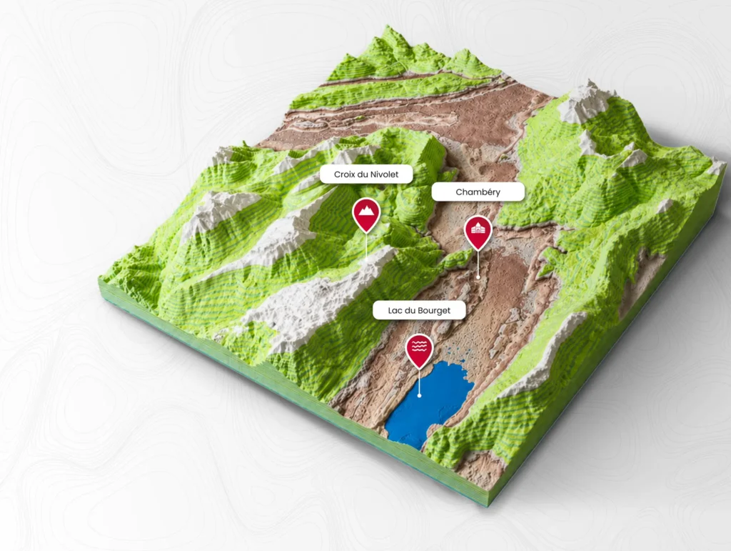 création de maquettes topographiques chambéry