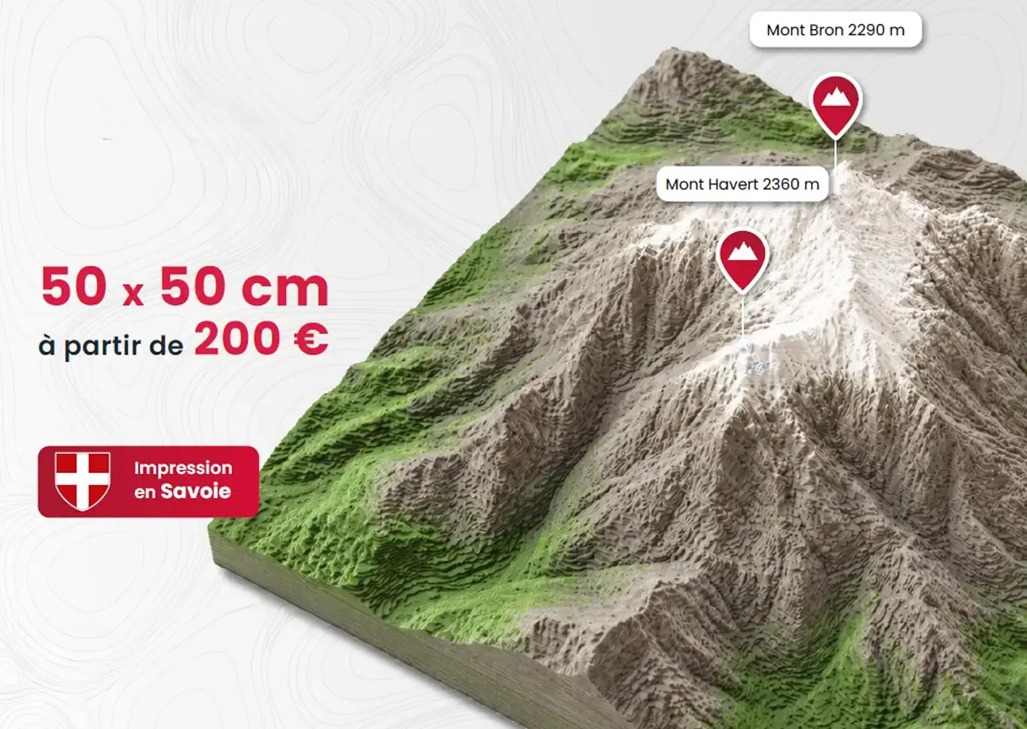 service impression 3D topographie