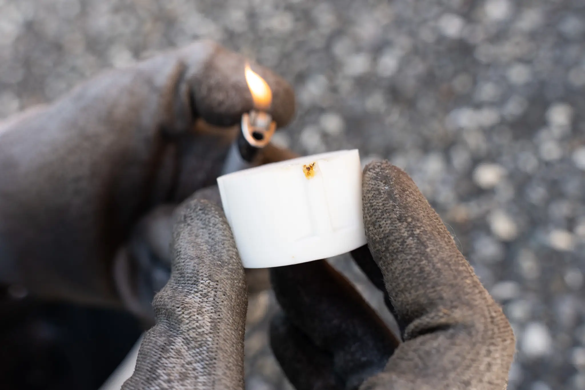filament PETG auto-extinguible après 10s